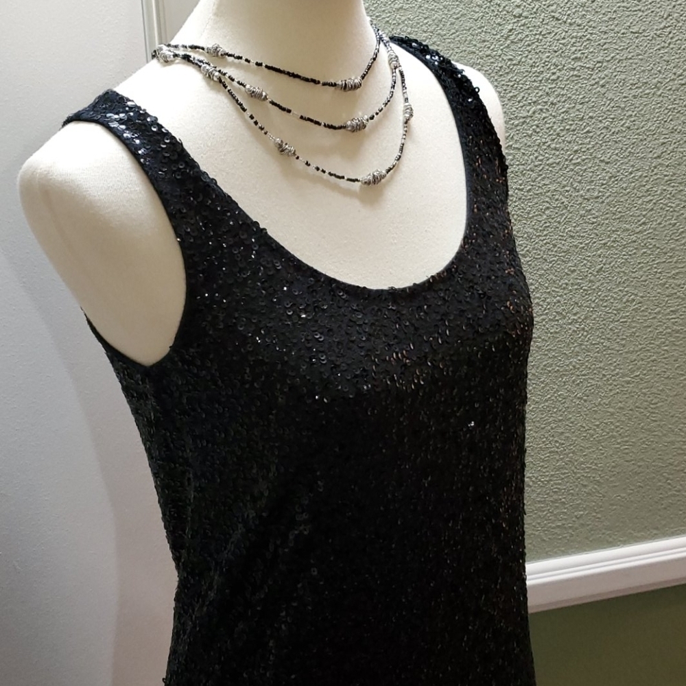 J. CREW SEQUINED SLEEVELESS TOP